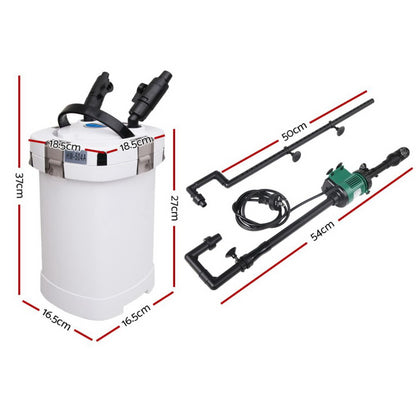 Giantz Aquarium Filter Fish Tank External Canister Water Pump 1250L/H Pet Care > Aquarium > Aquarium Filters & Pumps Woofy and Whiskers