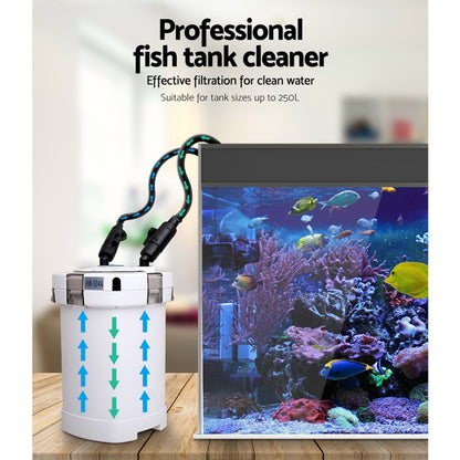 Giantz Aquarium Filter Fish Tank External Canister Water Pump 1250L/H Pet Care > Aquarium > Aquarium Filters & Pumps Woofy and Whiskers