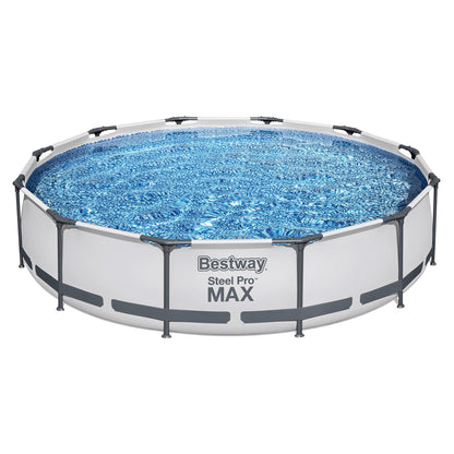 Bestway Swimming Pool 366x76cm Steel Frame Round Above Ground Pools w/ Filter Pump 6473L Home & Garden > Pool & Accessories > Swimming Pools Woofy and Whiskers
