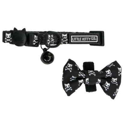 Cat Collar & Bow Tie: Sushi Makes Miso Happy cat collar & Bow Tie Little Kitty Co Baddest of them all