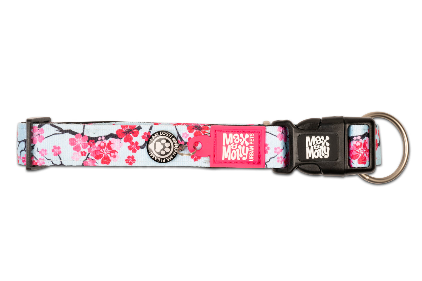 max and Molly smart Id Collar Cherry Bloom