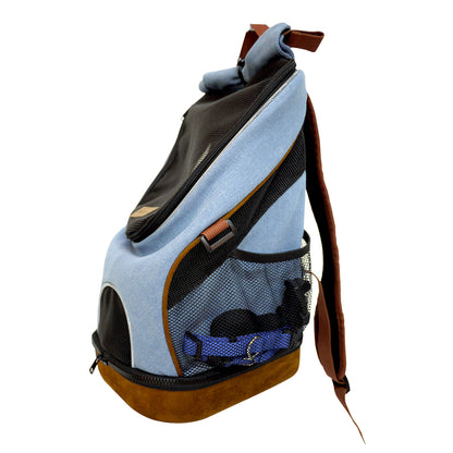 Ibiyaya Denim Fun Lightweight Pet Backpack Pet Carrier Ibiyaya