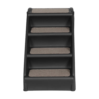 i.Pet Dog Ramp Steps For Bed Sofa Car Pet Stairs Ladder Portable Foldable Black Pet Care > Dog Supplies > Dog Steps & Ramps ipet