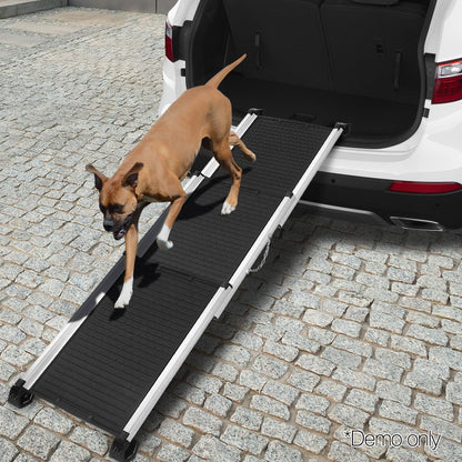 i.Pet Dog Ramp Pet Stairs Steps Car SUV Foldable Portable Ladder Adjustable Pet Care > Dog Supplies > Dog Steps & Ramps ipet