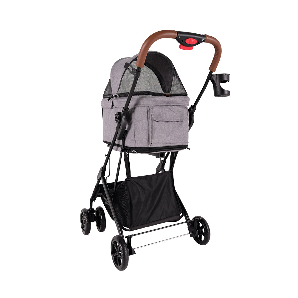 Ibiyaya Travois Tri-fold Pet Travel Stroller System - Spearmint