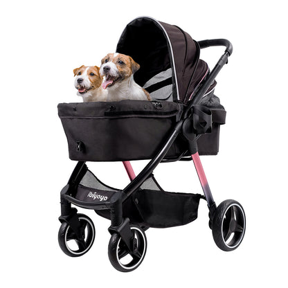 Ibiyaya Retro Luxe Folding Pet Stroller for Pets up to 30kg - Soft Sage Stroller Ibiyaya Prism Black