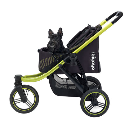 Ibiyaya The Beast Pet Jogging Stroller - Flash Grey pet stroller Ibiyaya Jet Black