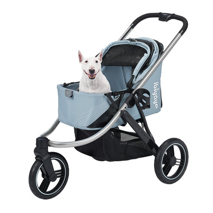Ibiyaya The Beast Pet Jogging Stroller - Flash Grey pet stroller Ibiyaya