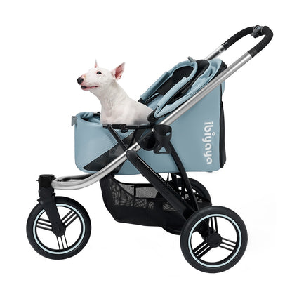 Ibiyaya The Beast Pet Jogging Stroller - Flash Grey pet stroller Ibiyaya Flash Grey