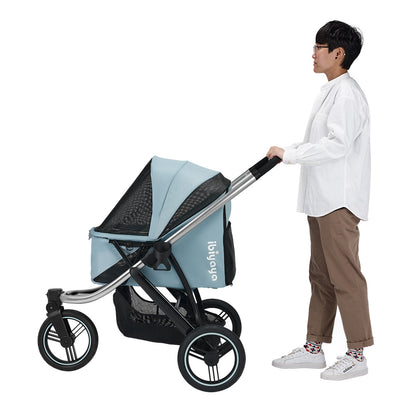 Ibiyaya The Beast Pet Jogging Stroller - Flash Grey pet stroller Ibiyaya