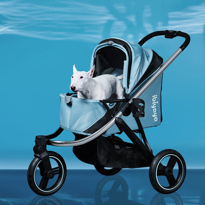 Ibiyaya The Beast Pet Jogging Stroller - Flash Grey pet stroller Ibiyaya