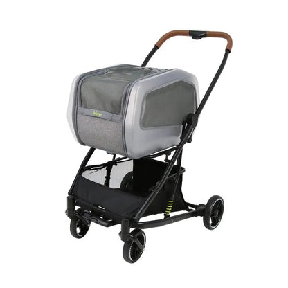 Ibiyaya NeoRider Multi-purpose Detachable Pet Stroller - Silver Mist pet stroller Ibiyaya