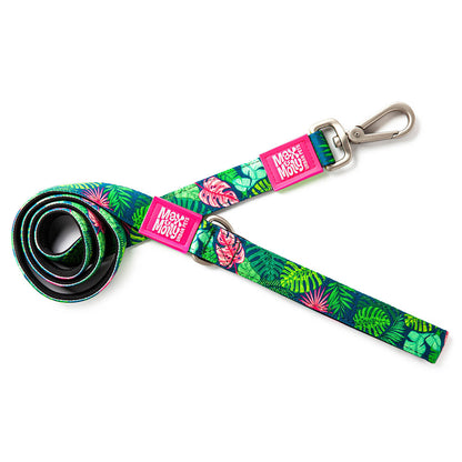 Max and Molly Dog Lead - Large Size - Various Designs - Woofy and Whiskers-Polyester-Quick drying neoprene- Heavy Duty Lobster claw metal clip- Pet Care > Dog Supplies Max & Molly Urban Pets Tropical Large