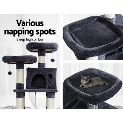 i.Pet Cat Tree 145cm Tower Scratching Post Scratcher Wood Condo House Large Bed Pet Care > Cat Supplies > Cat Scratching Posts Ipet