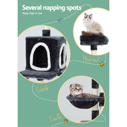 i.Pet Cat Tree 168cm Tower Scratching Post Scratcher Condo House Hanging Toy Bed Pet Care > Cat Supplies > Cat Scratching Posts ipet