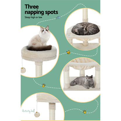 i.Pet Cat Tree 69cm Scratching Post Tower Scratcher Wood Condo Toys House Bed Pet Care > Cat Supplies > Cat Scratching Posts ipet
