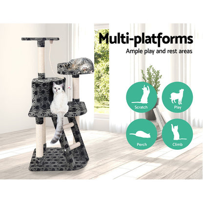 i.Pet Cat Tree 120cm Tower Scratching Post Scratcher Trees Bed Wood Condo Toys Bed Pet Care > Cat Supplies > Cat Scratching Posts Ipet