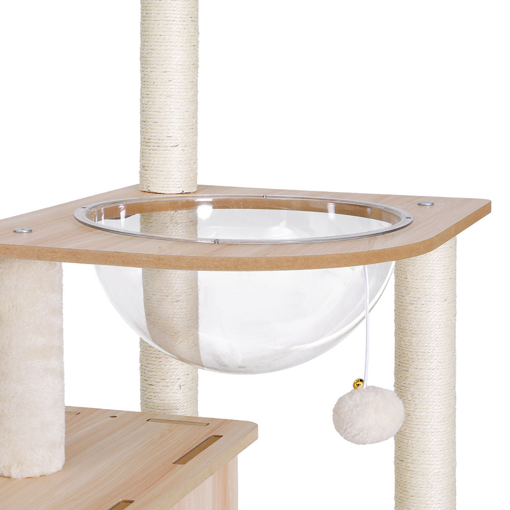 i.Pet Cat Tree Tower Scratching Post Scratcher 142cm Wood Bed Condo House Pet Care > Cat Supplies > Cat Furniture ipet