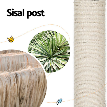 i.Pet Cat Tree Tower Scratching Post Scratcher 142cm Wood Bed Condo House Pet Care > Cat Supplies > Cat Furniture ipet