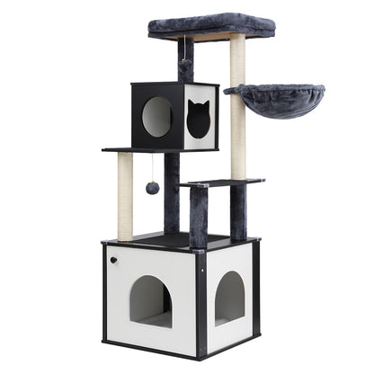 i.Pet Cat Tree Tower Scratching Post Scratcher 144cm Wood Bed Condo House Cabinet Pet Care > Cat Supplies > Cat Scratching Posts ipet