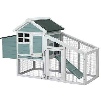i.Pet Chicken Coop Rabbit Hutch 150cm x 60cm x 93cm Large House Run Cage Wooden Outdoor Bunny Pet Care > Coops & Hutches > Small Animal Habitats & Cages Woofy and Whiskers