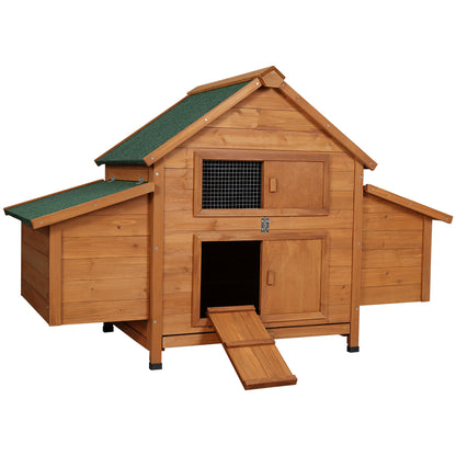 i.Pet Chicken Coop Rabbit Hutch 150cm x 68cm x 96cm Large House Run Cage Wooden Outdoor Pet Enclosure Pet Care > Coops & Hutches > Small Animal Habitats & Cages Woofy and Whiskers