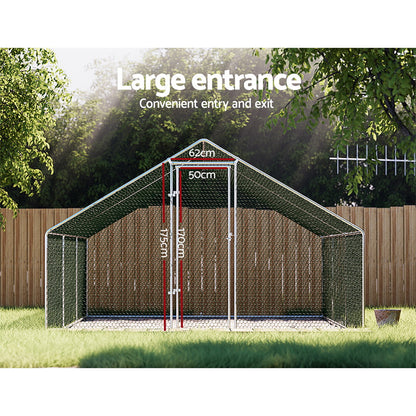 i.Pet Chicken Coop Cage 3x6x2m Galvanised Steel Pet Care > Coops & Hutches > Coop & Hutch Accessories ipet