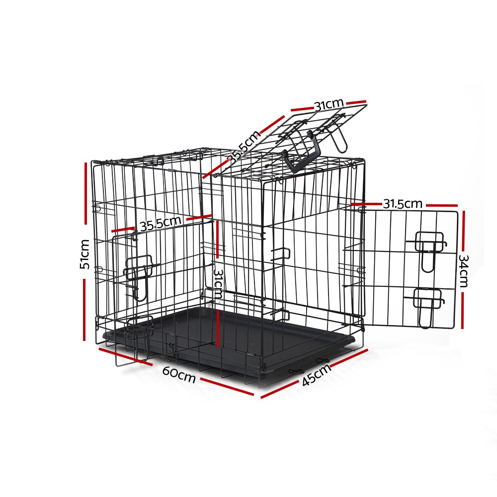 i.Pet 24" Dog Cage Crate Kennel 3 Doors Pet Care > Dog Supplies > Dog Kennels Ipet