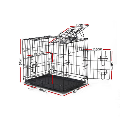 i.Pet 24" Dog Cage Crate Kennel 3 Doors Pet Care > Dog Supplies > Dog Kennels Ipet