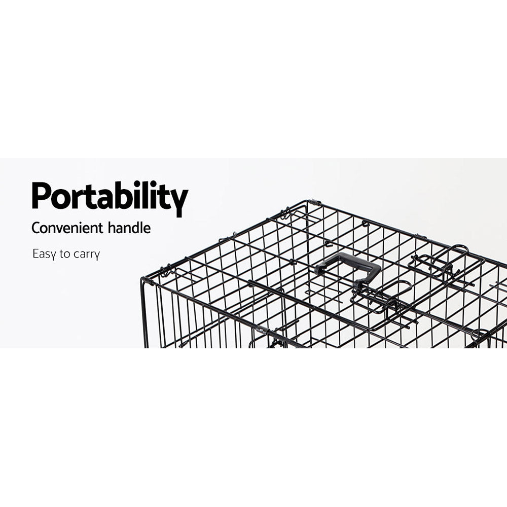 i.Pet 24" Dog Cage Crate Kennel 3 Doors Pet Care > Dog Supplies > Dog Kennels Ipet