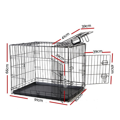 i.Pet 36" Dog Cage Crate Kennel 3 Doors Pet Care > Dog Supplies > Dog Kennels Ipet