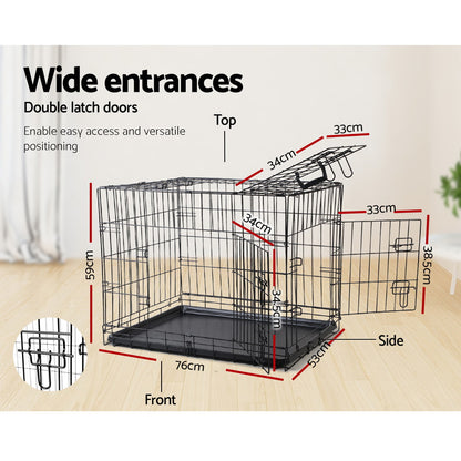 i.Pet 36" Dog Cage Crate Kennel 3 Doors Pet Care > Dog Supplies > Dog Kennels Ipet