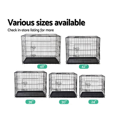 i.Pet 42" Dog Cage Crate Large Kennel 3 Doors Pet Care > Dog Supplies > Dog Kennels Ipet
