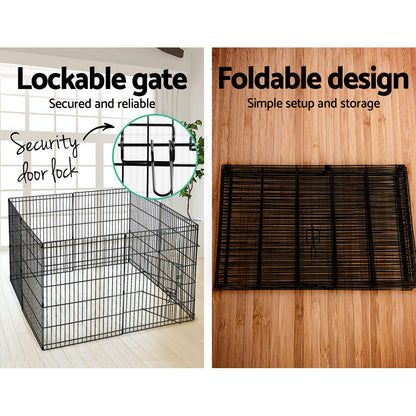 i.Pet 30" 8 Panel Dog Playpen Pet Fence Exercise Cage Enclosure Play Pen Pet Care > Dog Supplies > Dog Playpens & Gates Ipet