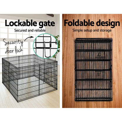 i.Pet 36" 8 Panel Dog Playpen Pet Fence Exercise Cage Enclosure Play Pen Pet Care > Dog Supplies > Dog Playpens & Gates ipet