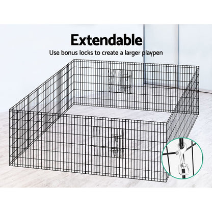 i.Pet 36" 8 Panel Dog Playpen Pet Fence Exercise Cage Enclosure Play Pen Pet Care > Dog Supplies > Dog Playpens & Gates ipet