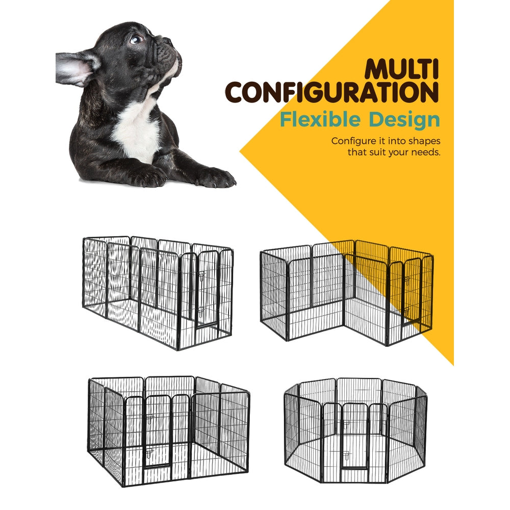 i.Pet 40" 8 Panel Dog Playpen Pet Exercise Cage Enclosure Fence Play Pen Pet Care > Dog Supplies > Dog Playpens & Gates Ipet
