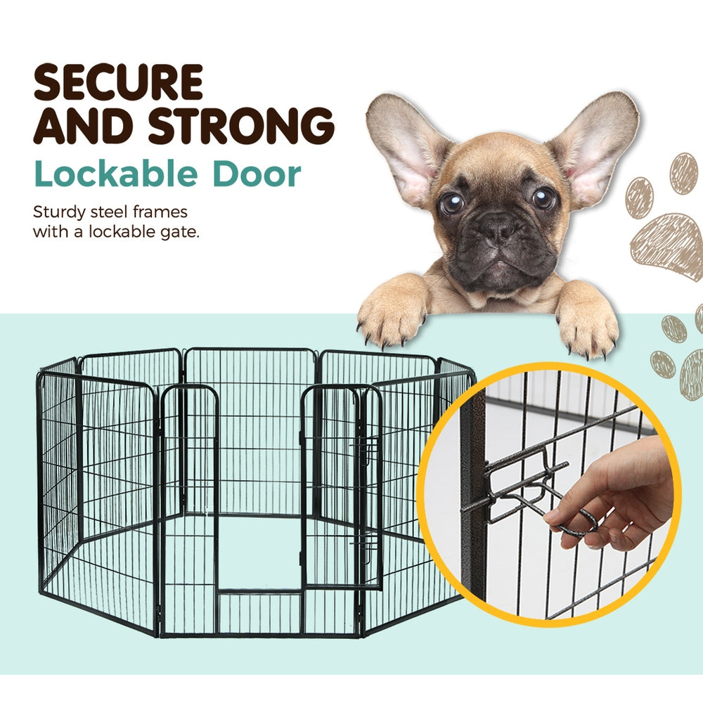 i.Pet 40" 8 Panel Dog Playpen Pet Exercise Cage Enclosure Fence Play Pen Pet Care > Dog Supplies > Dog Playpens & Gates Ipet