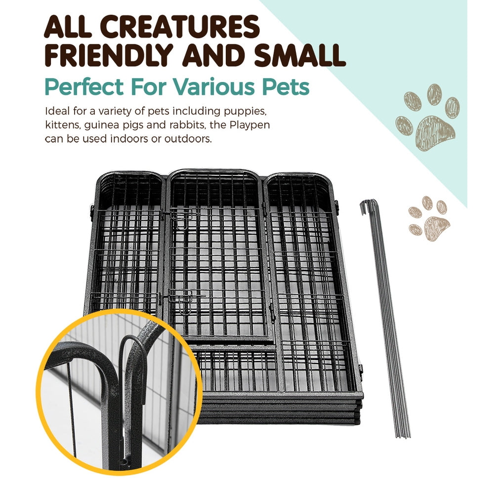 i.Pet 40" 8 Panel Dog Playpen Pet Exercise Cage Enclosure Fence Play Pen Pet Care > Dog Supplies > Dog Playpens & Gates Ipet