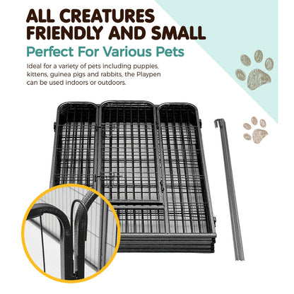 i.Pet 40" 8 Panel Dog Playpen Pet Exercise Cage Enclosure Fence Play Pen Pet Care > Dog Supplies > Dog Playpens & Gates Ipet