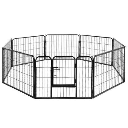 i.Pet 24" 8 Panel Dog Playpen Pet Exercise Cage Enclosure Fence Play Pen Pet Care > Dog Supplies > Dog Playpens & Gates ipet