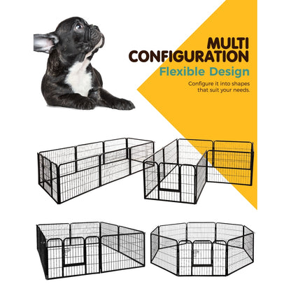 i.Pet 24" 8 Panel Dog Playpen Pet Exercise Cage Enclosure Fence Play Pen Pet Care > Dog Supplies > Dog Playpens & Gates ipet