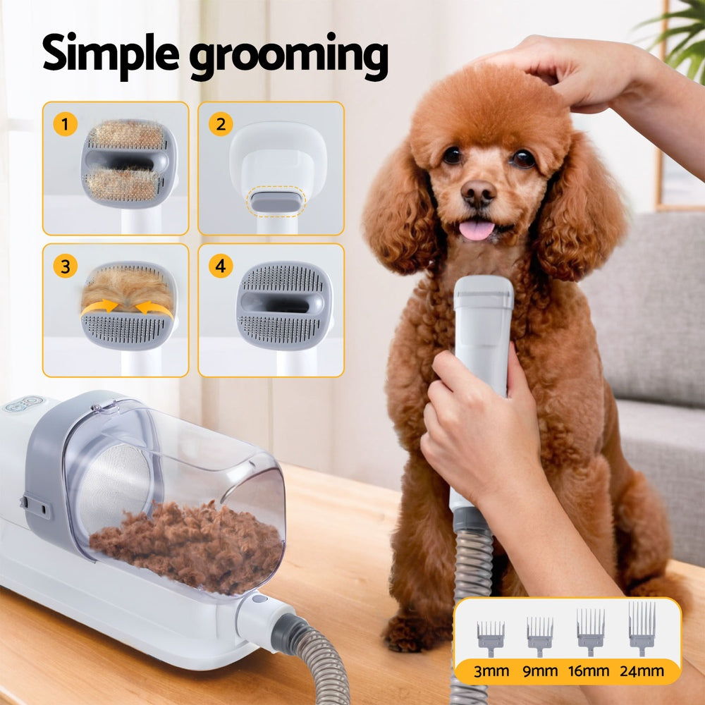 i.Pet Pet Grooming Kit Vacuum Dog Cat Hair Dryer Remover Clipper Brushes Cleaning Pet Care > Cleaning & Maintenance > Pet Grooming Supplies ipet