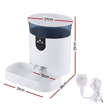i.Pet Automatic Pet Feeder Dog Cat Camera Wifi Smart Food Dispenser Timer 7L APP Pet Care > Dog Supplies > Dog Bowls, Feeders & Waterers ipet