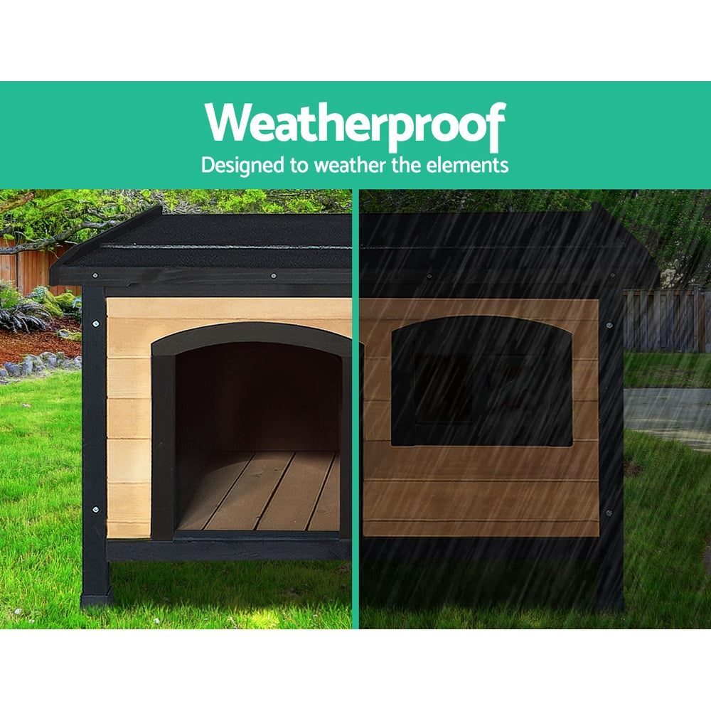 i.Pet Dog Kennel Extra Large Wooden Outdoor Indoor Puppy Pet House Cabin Crate Weatherproof Pet Care > Dog Supplies > Dog Kennels ipet