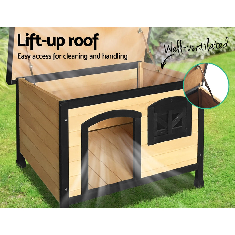 i.Pet Dog Kennel Extra Large Wooden Outdoor Indoor Puppy Pet House Cabin Crate Weatherproof Pet Care > Dog Supplies > Dog Kennels ipet
