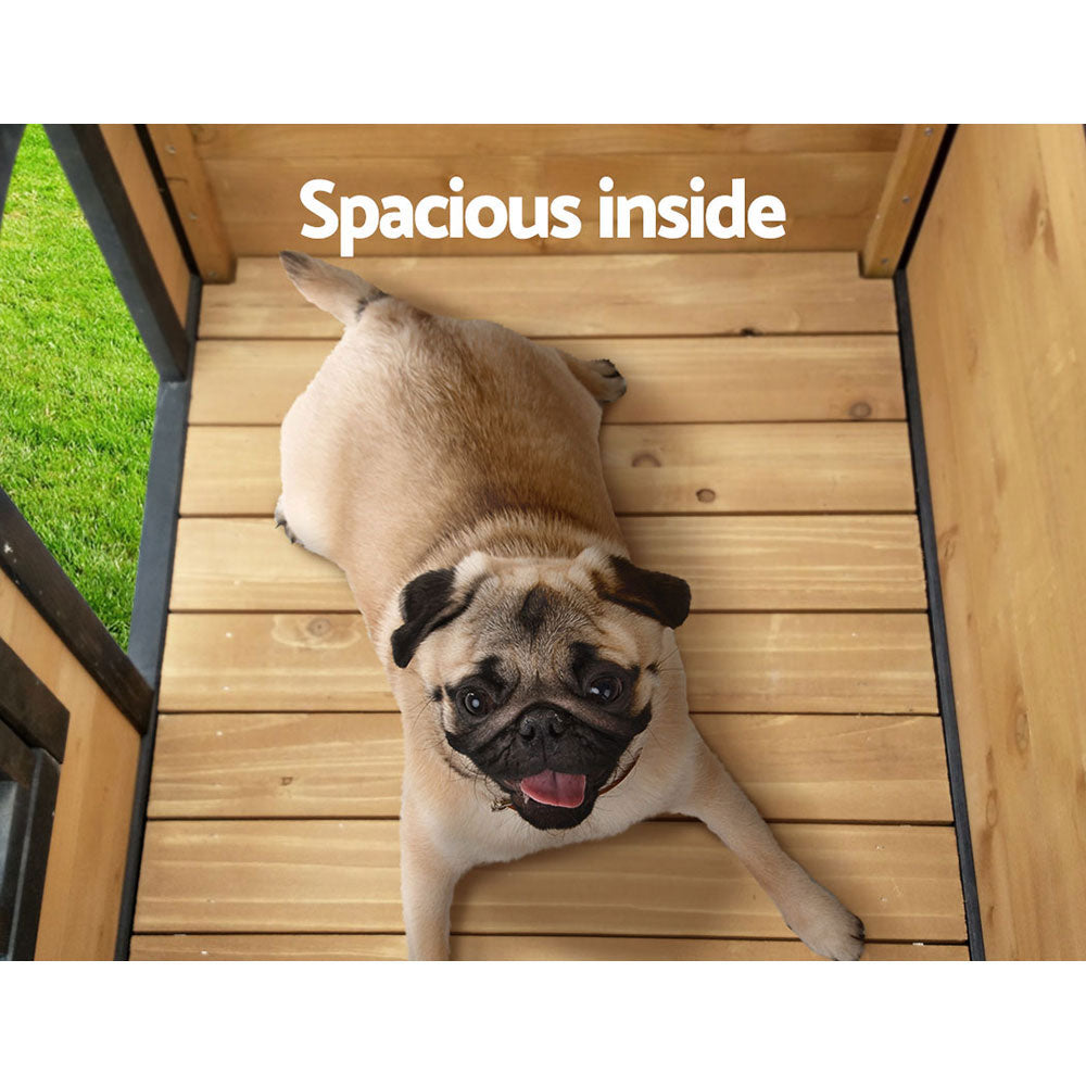 i.Pet Dog Kennel Extra Large Wooden Outdoor Indoor Puppy Pet House Cabin Crate Weatherproof Pet Care > Dog Supplies > Dog Kennels ipet