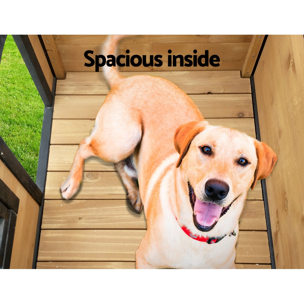 i.Pet Dog Kennel Extra Large Wooden Outdoor Indoor Puppy Pet House Cabin Crate Weatherproof Pet Care > Dog Supplies > Dog Kennels ipet