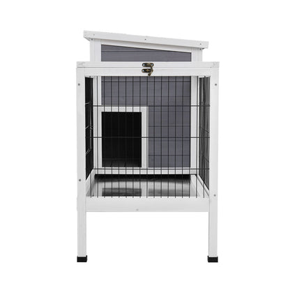 i.Pet Rabbit Hutch 97cm x 49cm x 86cm Chicken Coop Large Run Wooden Outdoor Cage House Pet Care > Coops & Hutches > Small Animal Habitats & Cages Woofy and Whiskers