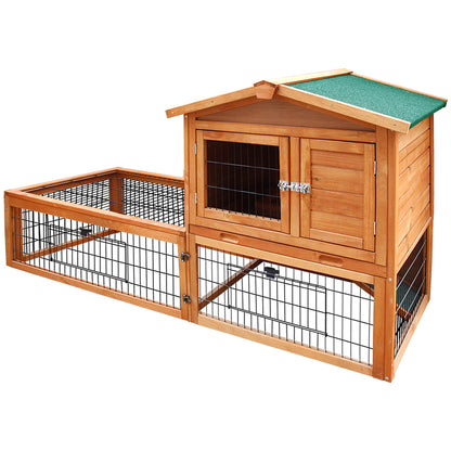 i.Pet Chicken Coop 155cm x 49cm x 90cm Rabbit Hutch Large Run Wooden Cage House Outdoor Pet Care > Coops & Hutches > Small Animal Habitats & Cages Woofy and Whiskers
